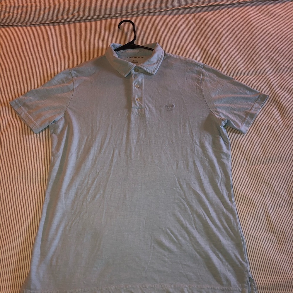 American Eagle blue polo size medium